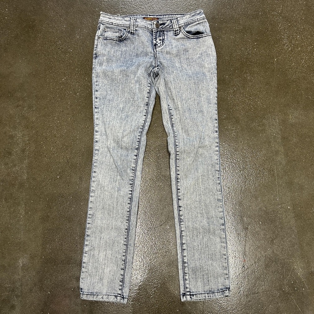 ZD‎ Premium Jeans Womens 7 Light Wash Skinny Stretch Denim Pants Blue Casual